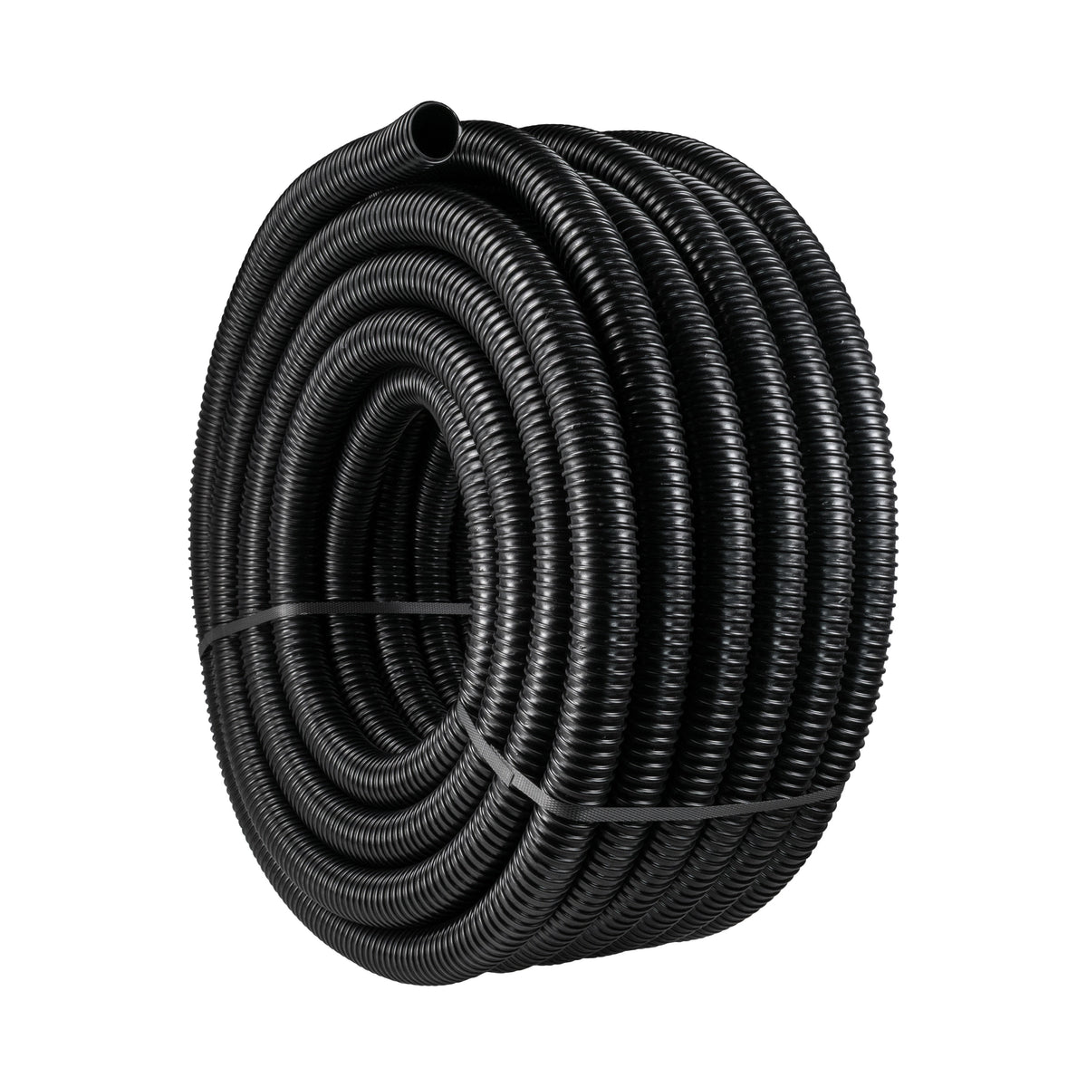 38MM (1.5") BLACK CORRUGATED FLEXIBLE POND HOSE PUMP GARDEN PIPE FISH MARINE