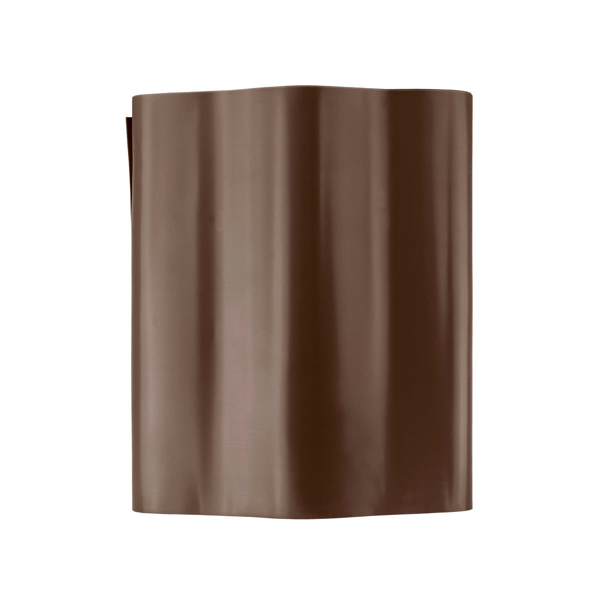 Brown Crinkled Flexible Lawn Edging, 15cm Height