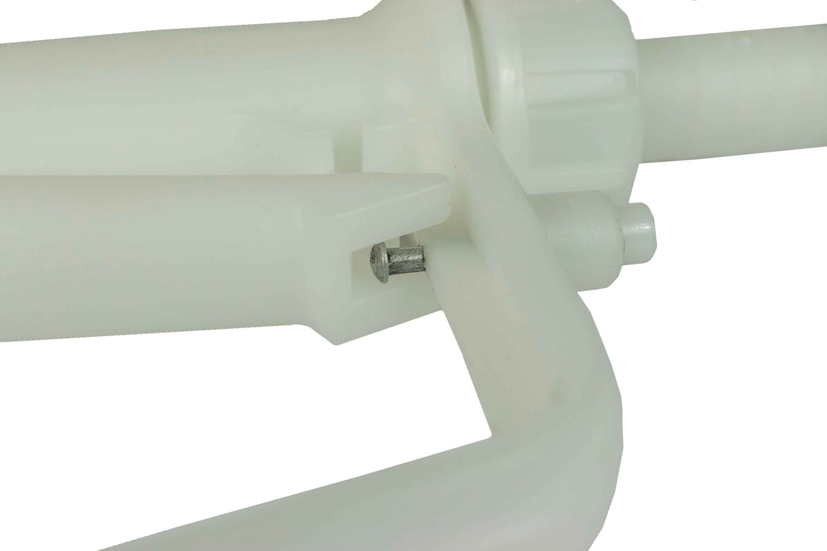 White Fuel Dispensing Nozzle for 1" Hose with 25mm Outlet
