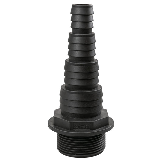 Stepped Barbed Connector for 20mm/ 25mm/ 32mm/ 40mm Hose, 1.5" BSPM