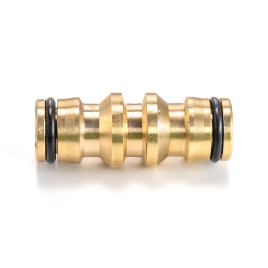 Two Way Double Male, Brass
