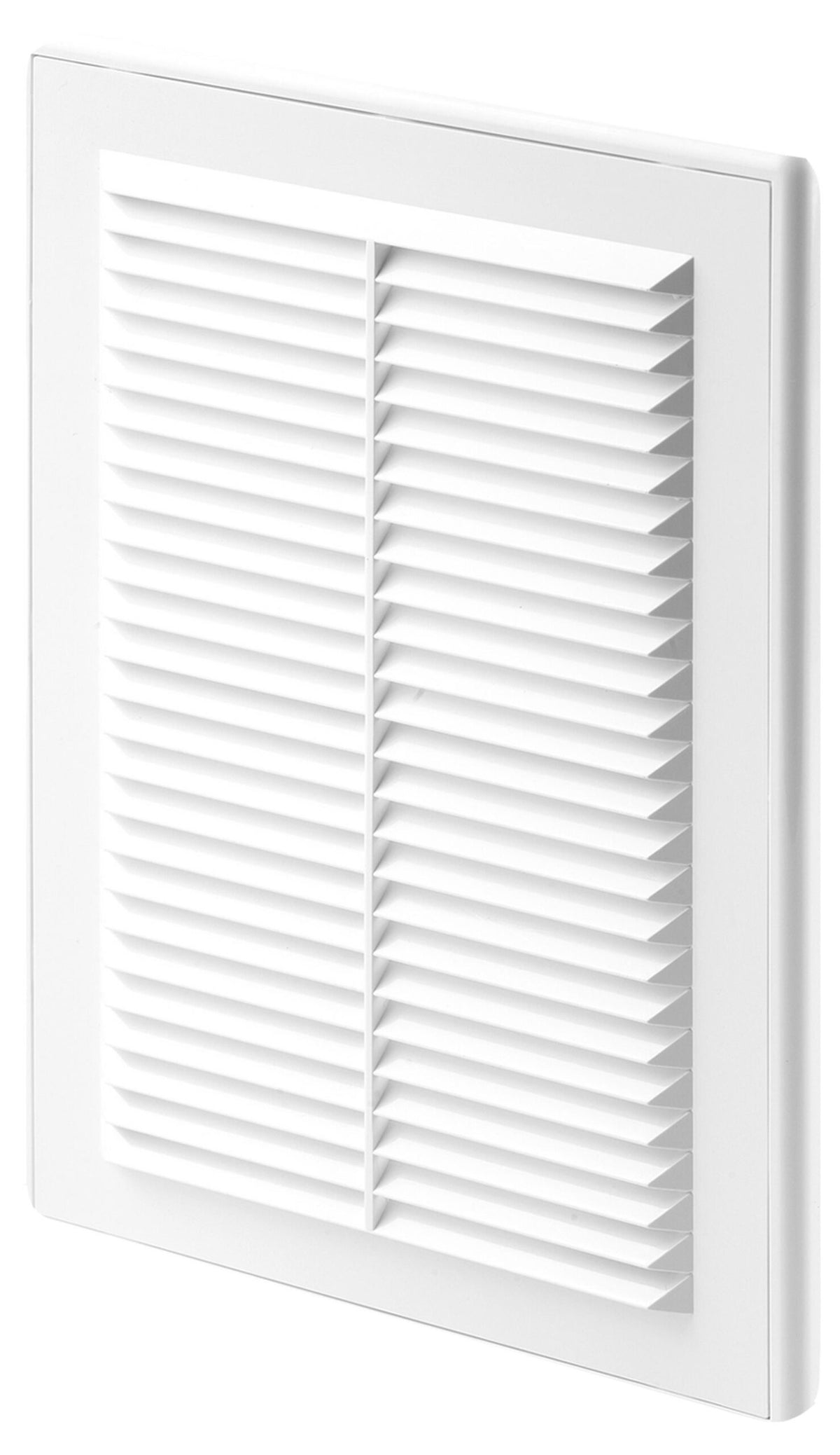 White Louvre Vent with Fly Screen, 150mm x 150mm