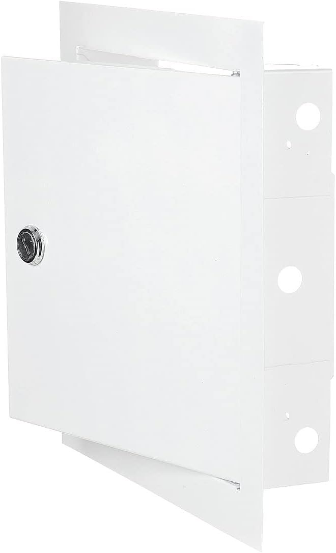 Lockable White Access Panel Service Door, 200mm x 200mm