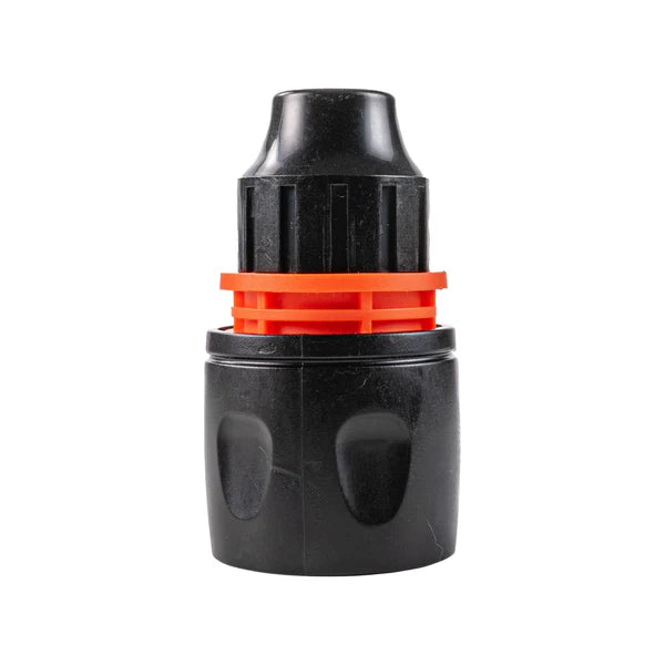 10mm Female Hose Connector, Black Orange
