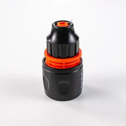 10mm Female Hose Connector, Black Orange