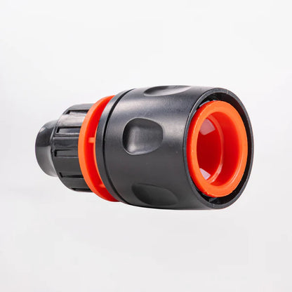 10mm Female Hose Connector, Black Orange