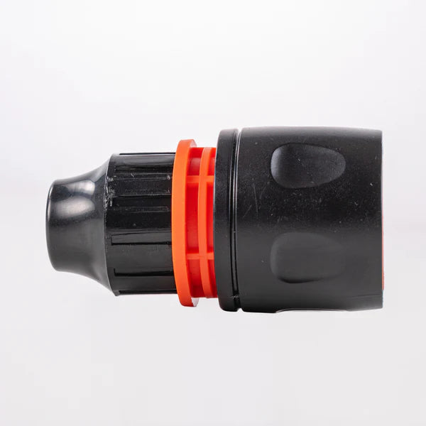 10mm Female Hose Connector, Black Orange