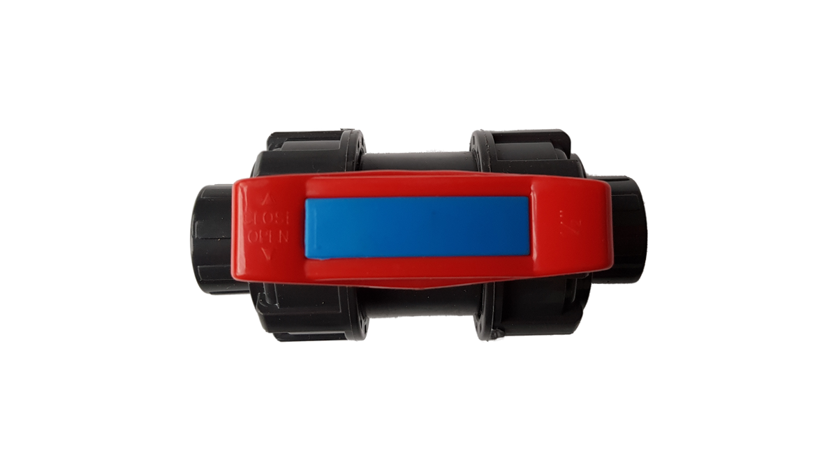 PVC Double Union Stopcock Valve, 1"