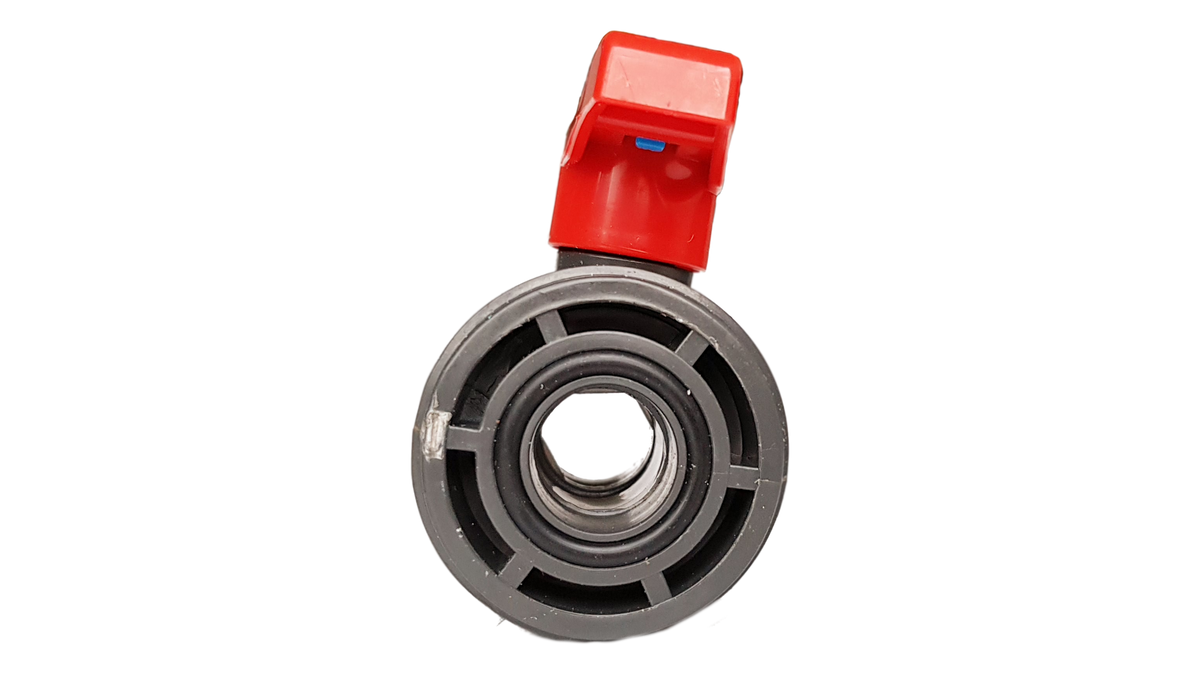 PVC Double Union Stopcock Valve, 1"