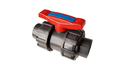 PVC Double Union Stopcock Valve, 3/4"