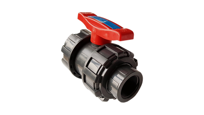 PVC Double Union Stopcock Valve, 1/2"