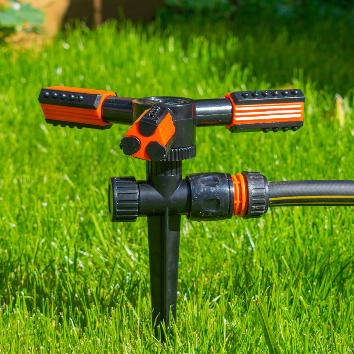 3 Arm Rotary Lawn Sprinkler on Spike, Eco line
