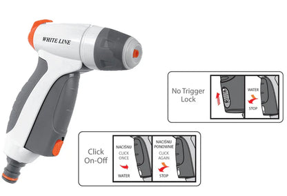 Grey & White Adjustable Flow Water Sprayer, EN51M
