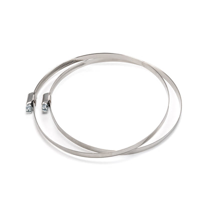 W2 Stainless Steel Hose Clips, 130mm - 150mm