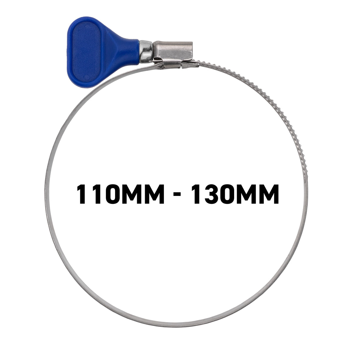 W2 Stainless Steel Butterfly Grip Hose Clips, 110mm-130mm