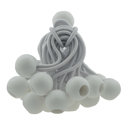 White Bungee Balls 4"
