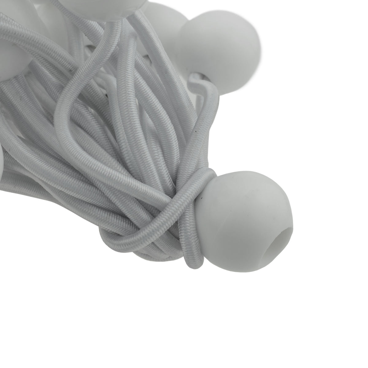 4" White Bungee Balls, (x200)