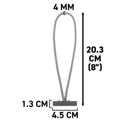 Bungee Loops with Metal T Bar, 8"