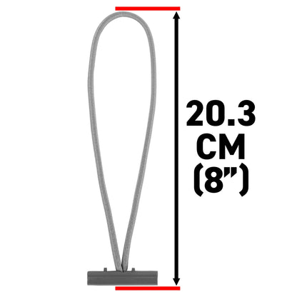 Bungee Loops with Metal T Bar, 8"