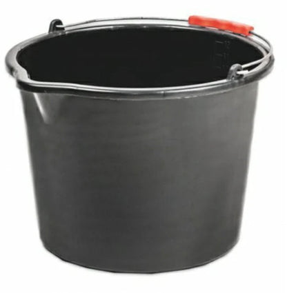 Black Multipurpose Bucket with Handle, 20 Litres
