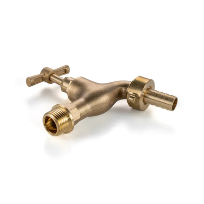 Brass Barbed Single Turn Bib Tap, 3/4" BSP