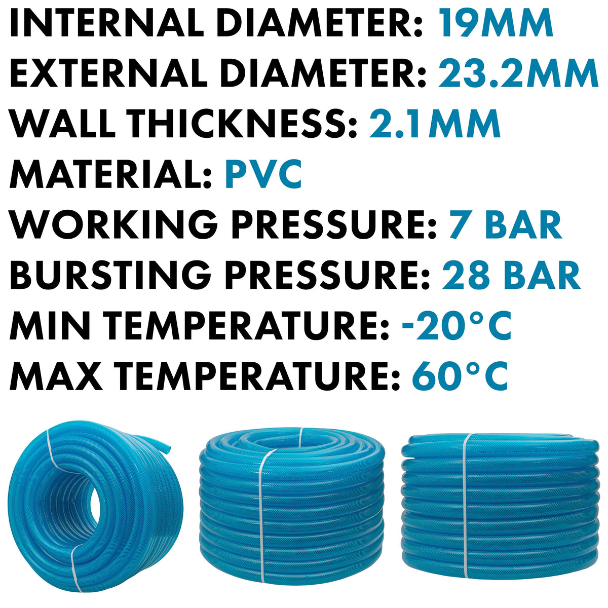 Blue AdBlue Fuel Nozzle with Tech Hose & S60X6 Adapter