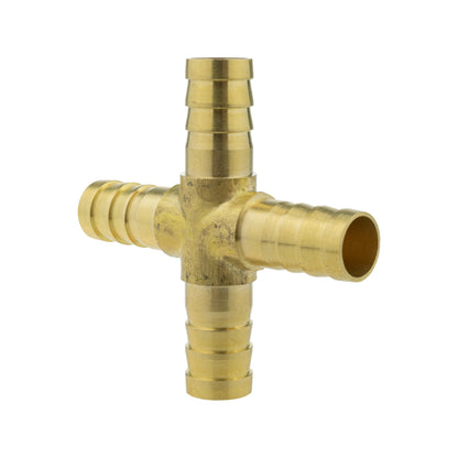 Brass 4-way Cross Splitter, 10mm