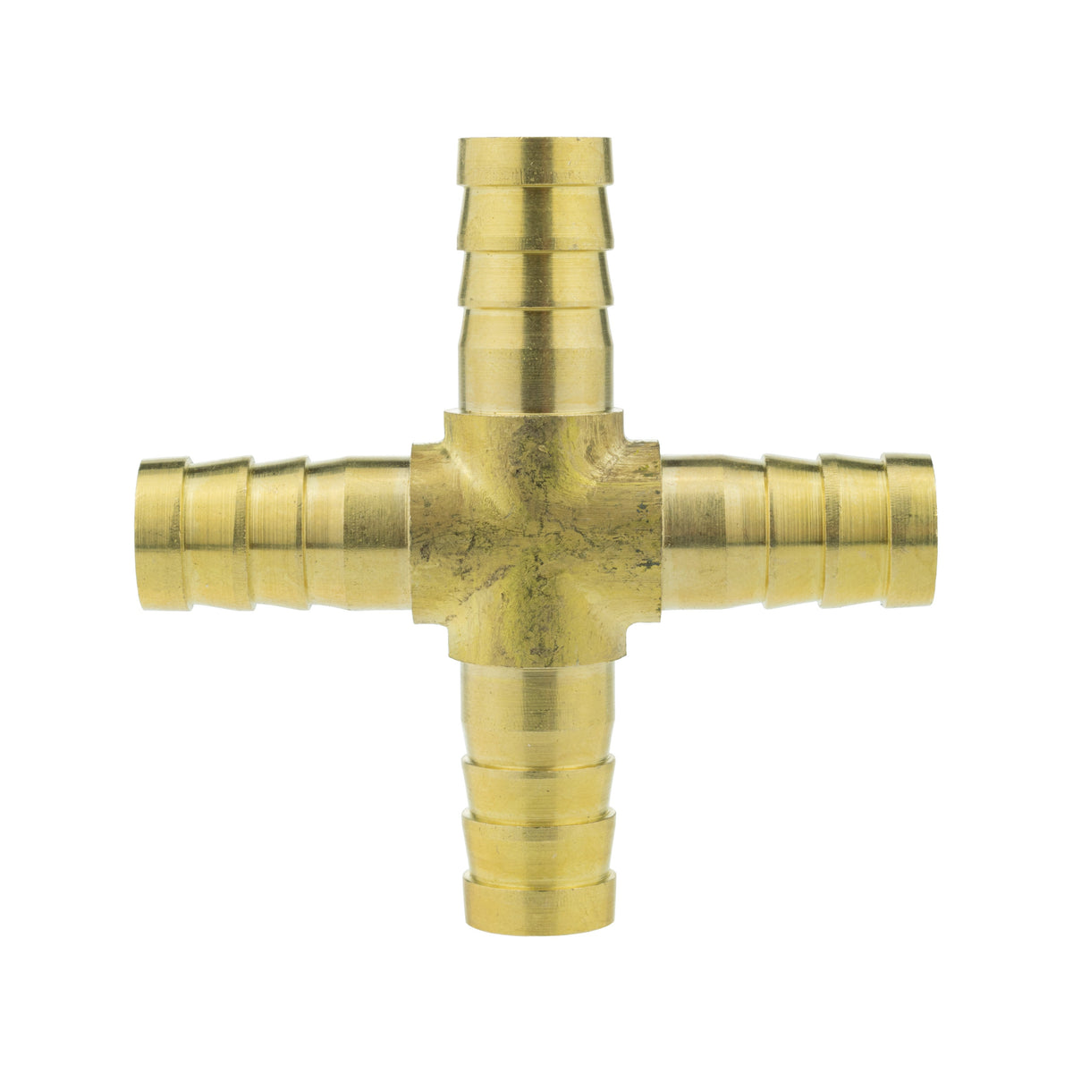 Brass 4-way Cross Splitter, 10mm