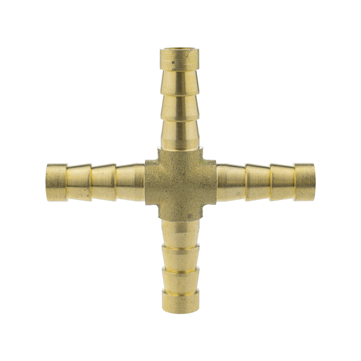 Brass 4-way Cross Splitter, 6mm