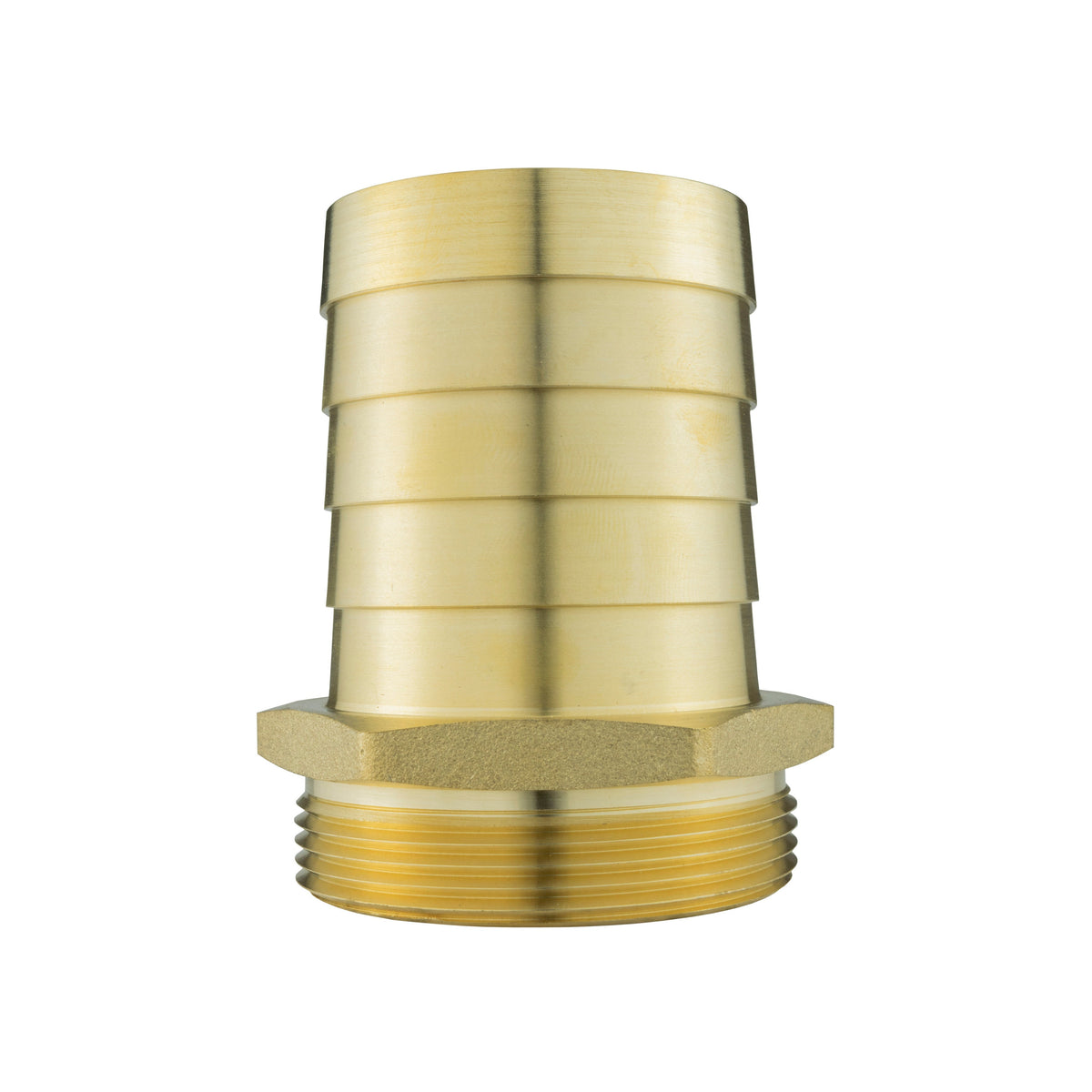 Brass 50mm Barbed Joiner with 2" BSP Male Thread