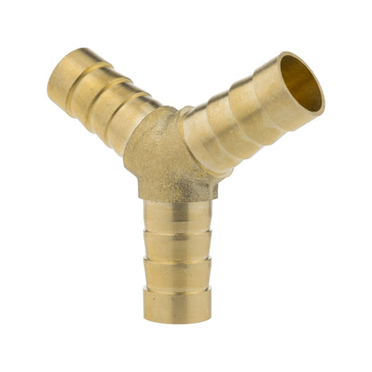 Brass 3-way Lateral Y-Tee Splitter, 10mm