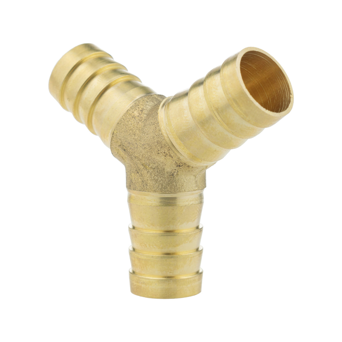 Brass 3-way Lateral Y-Tee Splitter, 12mm