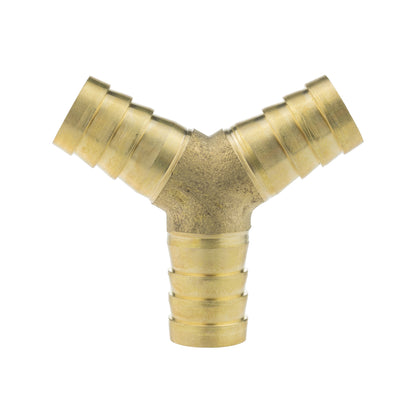 Brass 3-way Lateral Y-Tee Splitter, 12mm