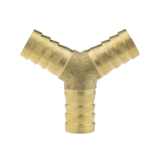 Brass 3-way Lateral Y-Tee Splitter, 12mm