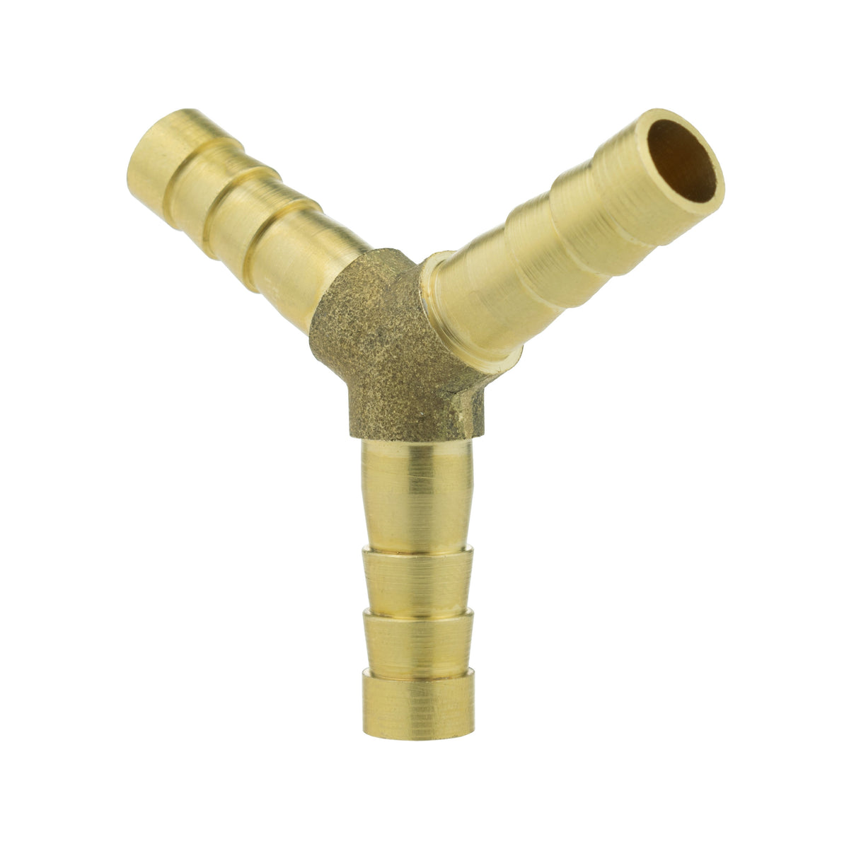 Brass 3-way Lateral Y-Tee Splitter, 6mm