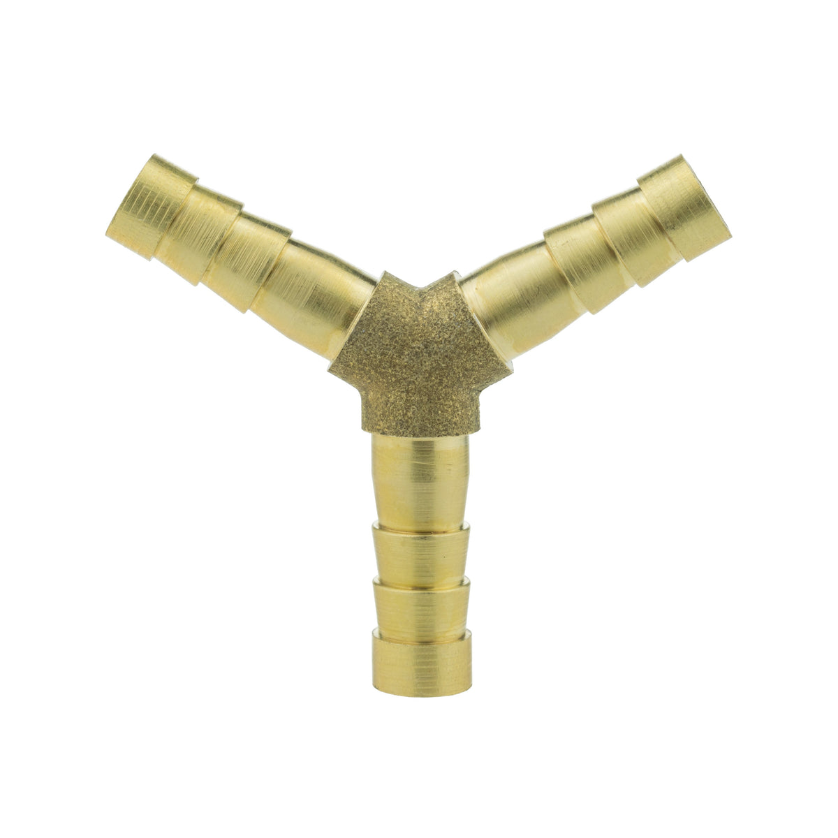 Brass 3-way Lateral Y-Tee Splitter, 6mm