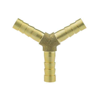 Brass 3-way Lateral Y-Tee Splitter, 6mm