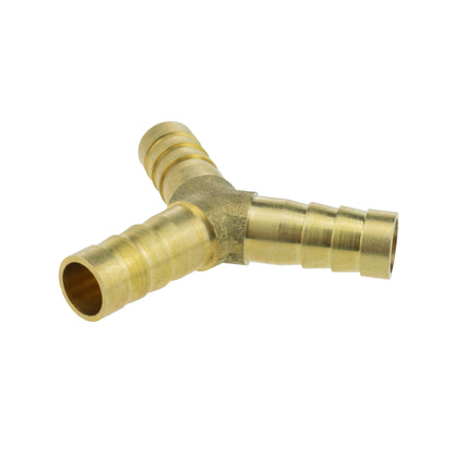 Brass 3-way Lateral Y-Tee Splitter, 8mm