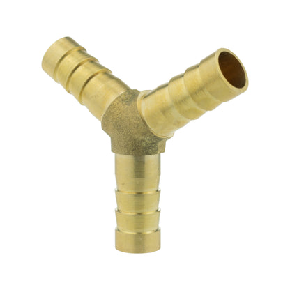 Brass 3-way Lateral Y-Tee Splitter, 8mm