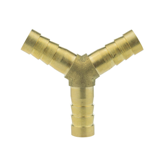 Brass 3-way Lateral Y-Tee Splitter, 8mm
