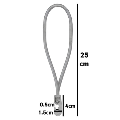 Bungee Loop with Hooks, 25cm