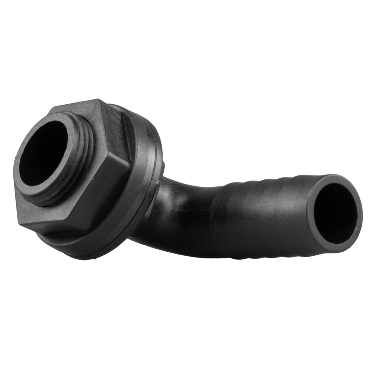 Water Butt 90° Overflow Elbow with Nut & Washer, 3/4"