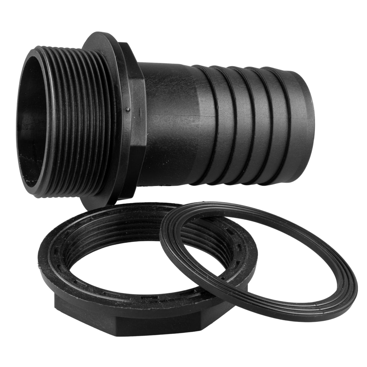 Water Butt Overflow Adapter with Nut & Washer, 2"