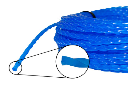 15m Twisted Blue Trimmer Line, 2.7mm