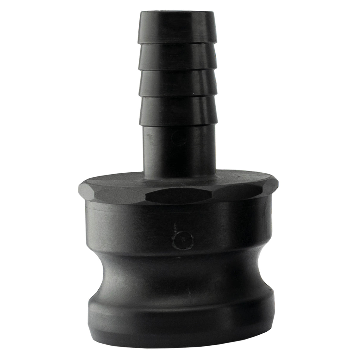 Type E Camlock Pipe Connector, 2" - 1" Barb