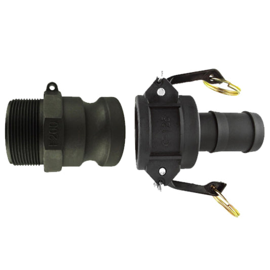 Type F + C Camlock Pipe Connector Set