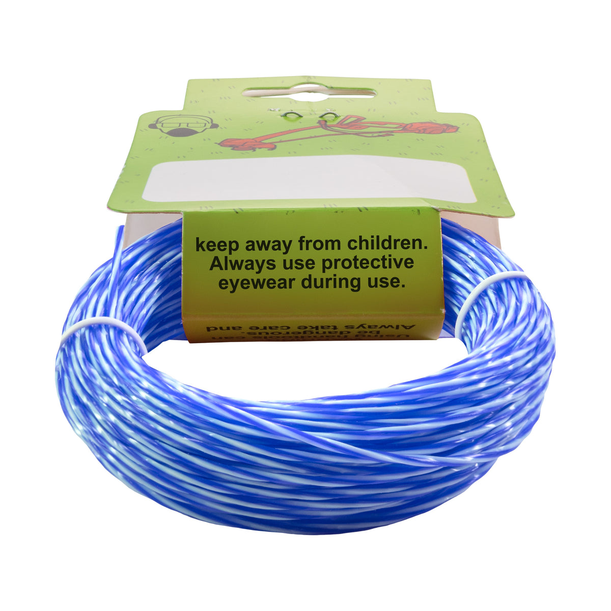 15m Dual Core Twisted Blue Chess Trimmer Line, 1.6mm