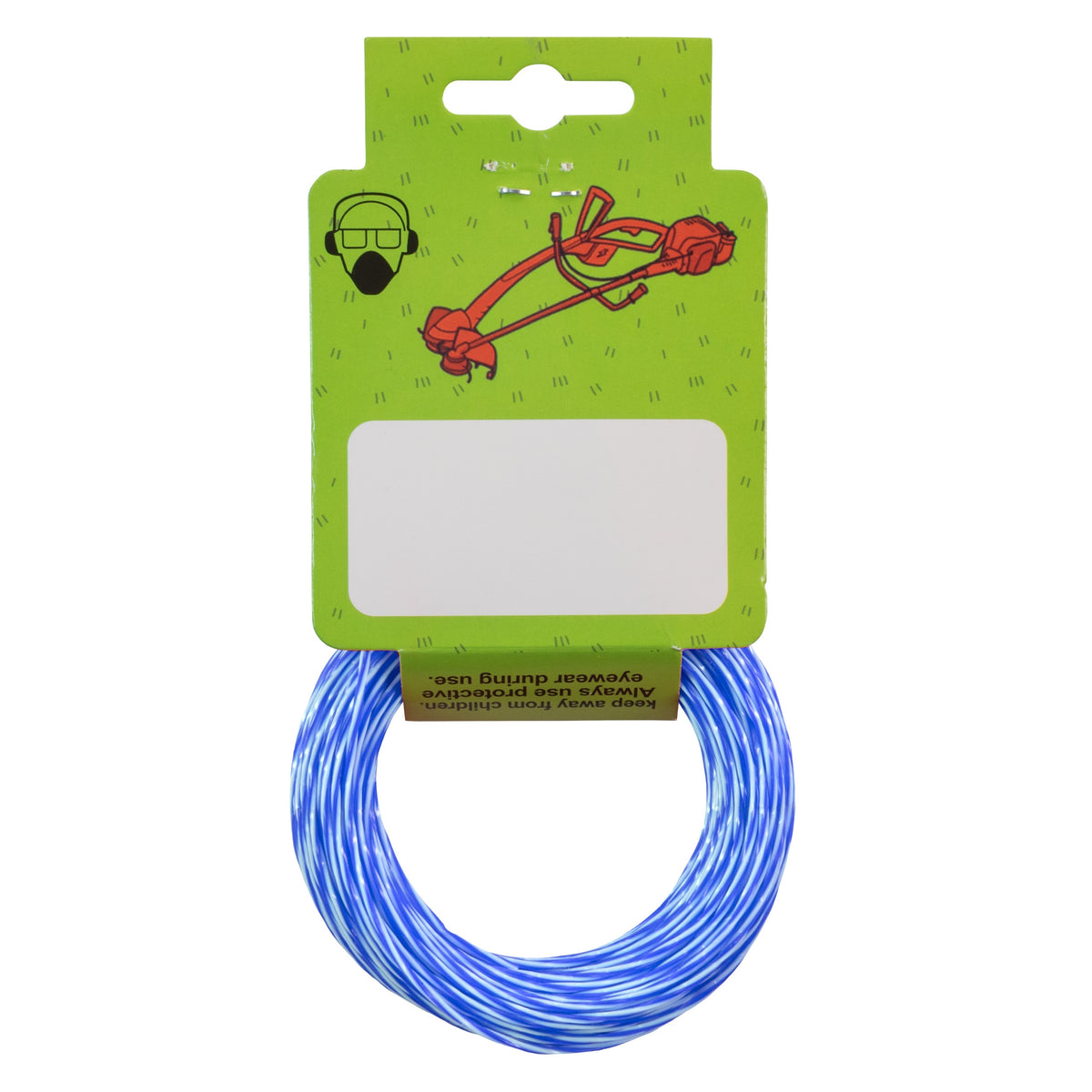 15m Dual Core Twisted Blue Chess Trimmer Line, 2mm