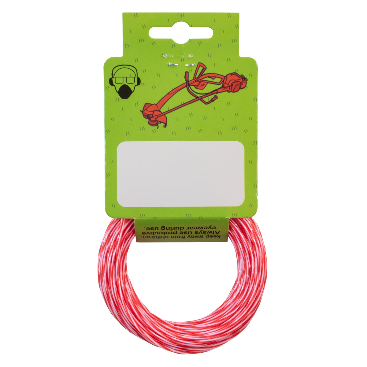 15m Dual Core Twisted Red Chess Trimmer Line, 1.6mm