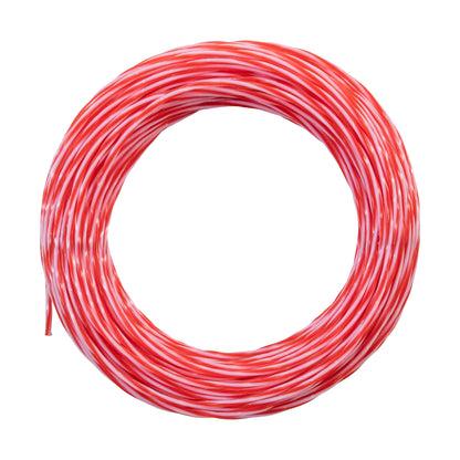 15m Dual Core Twisted Red Chess Trimmer Line, 2mm